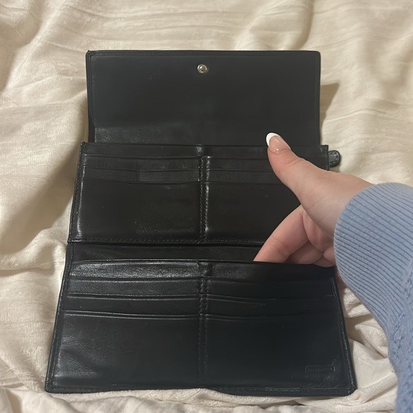 Coach Black & Brown Wallet Clutch - Picture 10 of 17